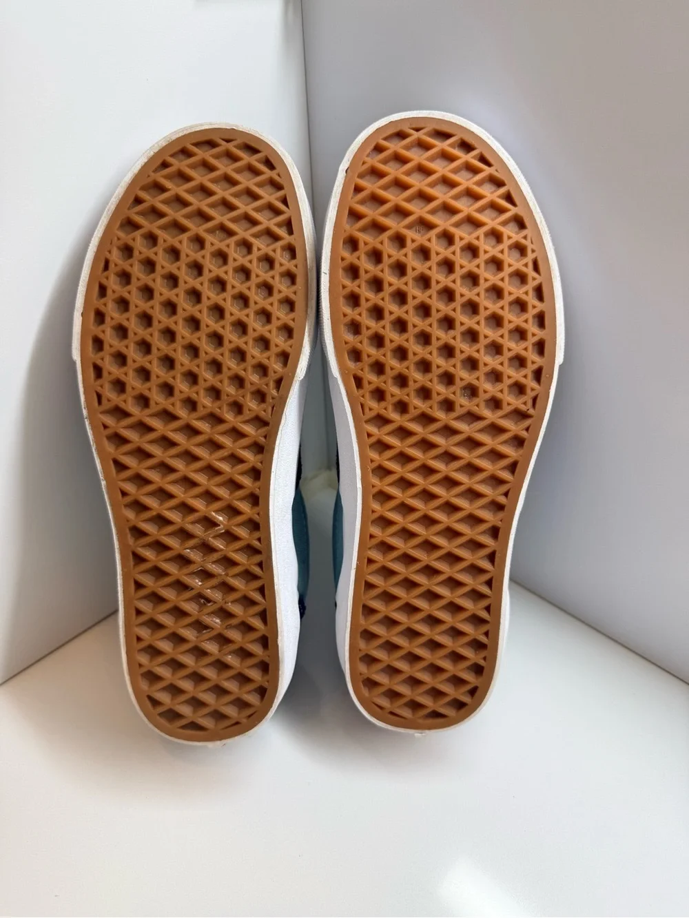 Vans Era Low Top Two-Tone Blue Suede & Canvas Skate Shoes Sneakers M6.5W8